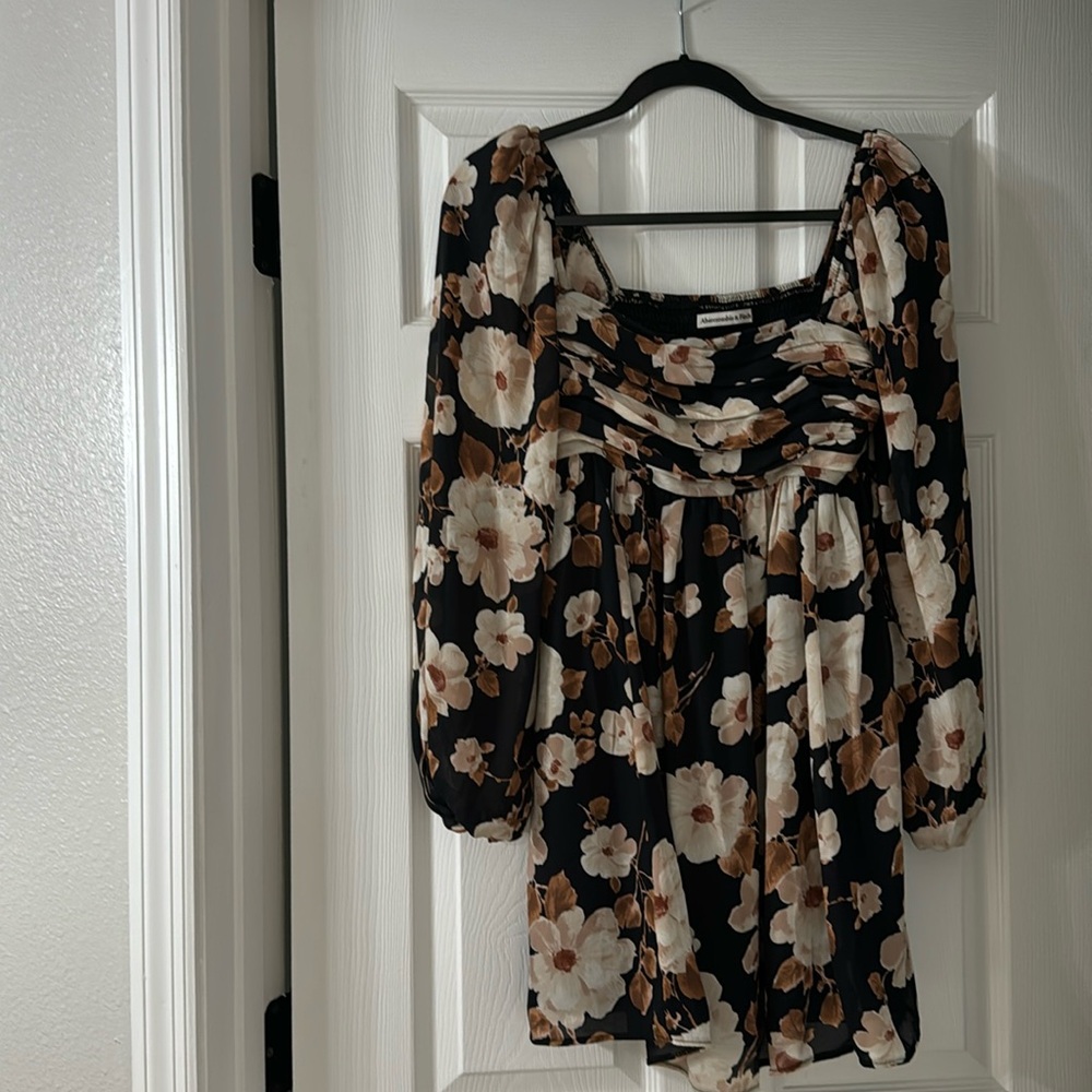 Black chiffon mini